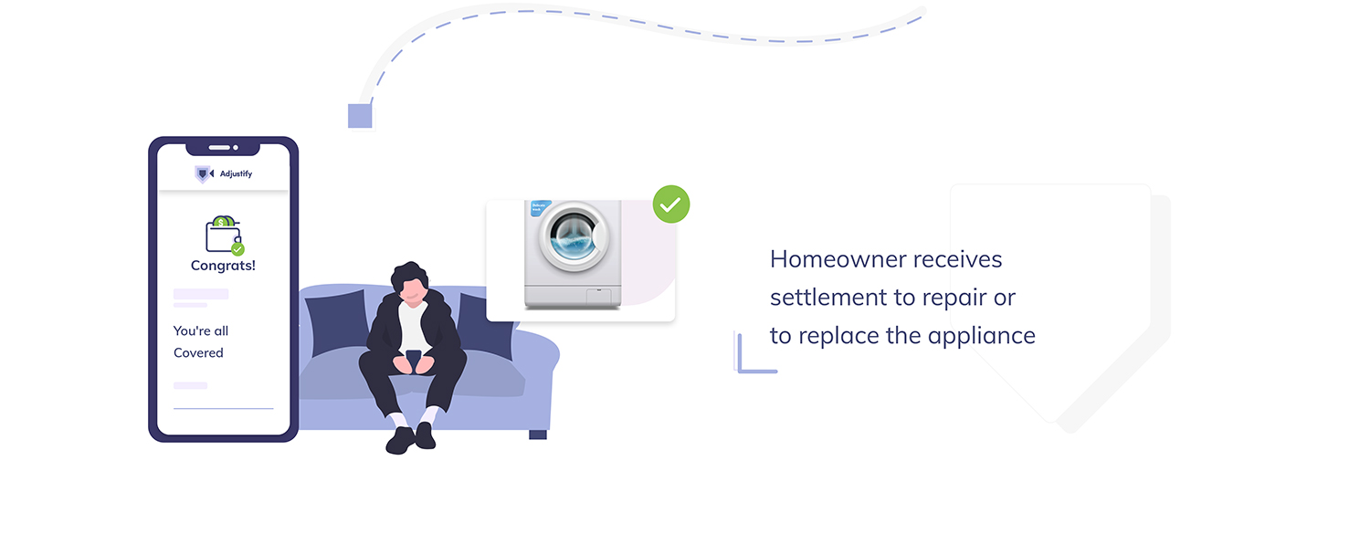 Homeowner receives settlement to repair or to replace the appliance